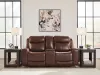 Ashley Furniture PCU1210218 Ashley Furniture PCU1210218 Bexhurst - Power Reclining Loveseat With Console / Adjustable Headrest - Mahogany