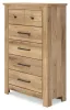Ashley Furniture PCB1170-46 Makidern - Five Drawer Chest - Tan