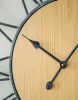 Ashley Furniture A8010452 Brockett - Wall Clock - Black / Natural