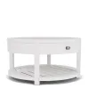 Riverside Furniture 30704 Rosalie - Round Cocktail Table - White