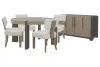 Pulaski Furniture P402230-KIT2 Pulaski Furniture P402230-KIT2 Anderson Park - Round Dining Table With 4 Klismos Dining Chairs And Sideboard - Moose Trail / Frontier Brown