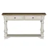 Liberty Furniture 498-OT1030 Morgan Creek - Sofa Table - Antique White / Wirebrushed Tobacco Accents