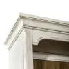 Liberty Furniture 652-EC00 Farmhouse Reimagined - Entertainment Hutch - Antique White / Chestnut Tops