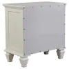 CoasterEssence 201301Q-S5 Sandy Beach - Queen 5 Piece Bedroom Set - Cream White