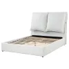 Coaster Fine Furniture 306040Q Gwendoline - Upholstered Queen Platform Bed With Pillow Headboard - White