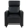 CoasterEveryday 600181-S4A Toohey - 7 Piece 4-Seater Upholstered Tufted Recliner Living Room Set - Black