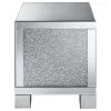 CoasterElevations 722497 Gillian - Rectangular Mirrored Acrylic Side End Table - Silver