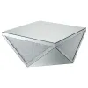 CoasterElevations 722508 Amore - Square Mirrored Acrylic Crystal Coffee Table - Silver