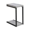 CoasterEveryday 902933 Beck - Engineered Wood C-Shape Sofa Side Table - Cement