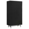 CoasterElevations 951134 Santiago - 4 Door Metal Tall Storage Cabinet - Matte Black