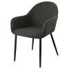 Coaster Fine Furniture 115593 Emma - Fabric Upholstered Dining Arm Chair (Set of 2) - Charcoal