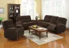 Furniture of America CM6554-L Haven - Loveseat With 2 Recliners - Dark Brown