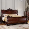 Furniture of America CM7277CK-BED Bellefonte - California King Bed - Brown Cherry