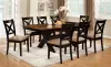 Furniture of America CM3776T-TABLE Liberta - Dining Table - Dark Oak / Black / Beige