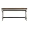 Intercon DK-TA-7622-RFO-C Drake - Sofa Bar Table - Rustic White / French Oak