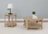 Coaster Fine Furniture 710287 Fowler - 1-Shelf Round Engineered Wood Side End Table - Natural