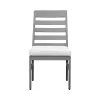 Intercon NV-CH-460C-MCA-RTA Navarro - Outdoor Dining Ladder Side Chair - Mocha