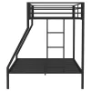 Coaster Fine Furniture 460365BLK Alevera - Metal Twin Over Full Bunk Bed With Ladder - Black