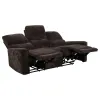 Coaster Fine Furniture 609571 Navarro - Chenille Upholstered Reclining Sofa - Dark Brown