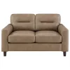 Coaster Fine Furniture 504667-S3 Scotland - 3 Piece Faux Leather Upholstered Sofa Set - Brown