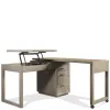 Riverside Furniture 39632 Riverside Furniture 39632 Prelude - Swivel Lift Top L-Desk - Light Brown