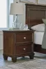 Ashley Furniture B685/31/36/46/56/58/97/92(2) Ashley Furniture B685/31/36/46/56/58/97/92(2) Danabrin - 8 Pc. - Dresser, Mirror, King Panel Bed, 2 Nightstands - Brown