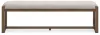 Ashley Furniture D974-00 Cabalynn - Large Uph Dining Room Bench - Oatmeal / Light Brown