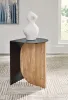 Ashley Furniture A4000628 Ladgate - Accent Table - Black / Natural