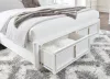 Ashley Furniture B822B2 Ashley Furniture B822B2 Chalanna - Queen Upholstered Storage Bed - White