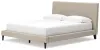 Ashley Furniture B1199-94 Cielden - California King Upholstered Bed with Roll Slats - Soft Gray