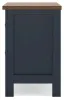 Ashley Furniture B414-92 Landocken - Two Drawer Night Stand - Brown / Blue
