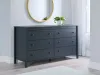 Ashley Furniture EB1528-231 Simmenfort - Six Drawer Dresser - Navy Blue