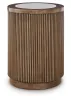 Ashley Furniture T658-6 Hadonna - Round End Table - Brown