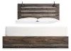 Ashley Furniture B211B54 Drystan - King Panel Bed With 4 Side Drawers - Brown / Beige
