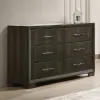 New Classic B1973-050 Langston - 6 Drawer Dresser - Espresso