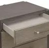 Pulaski Furniture P402-BR-K1-KIT6 Pulaski Furniture P402-BR-K1-KIT6 Anderson Park - Queen Upholstered Panel Bed, 2 Nightstands, Drawer Dresser With Mirror And Master Chest - Moose Trail / Frontier Brown