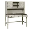 Samuel Lawrence Furniture S466-BR-K7 Riverwood - Desk & Two Door Hutch with USB Port