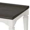 Liberty Furniture 417-C9000B Allyson Park - Wood Seat Bench - Wirebrushed White / Charcoal