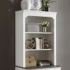 Liberty Furniture 417-HO135 Allyson Park - Bunching Lateral File Hutch - Wirebrushed White / Charcoal
