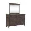 Liberty Furniture 297-BR-DM Paradise Valley - Dresser & Mirror - Saddle Brown