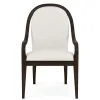 Riverside Furniture 27158 Lydia - Curved Upholstered Arm Chair (Set of 2) - White