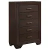 CoasterEveryday 204395 Kauffman - 5-Drawer Bedroom Chest - Dark Cocoa