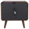 CoasterEssence 205132 Robyn - 2-Drawer Nightstand - Dark Walnut