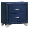 CoasterEveryday 223371KE-S5 Melody - 5 Piece Eastern King Bedroom Set - Pacific Blue