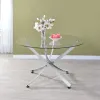 CoasterEveryday 106440 Beckham - Round Glass Top Dining Table - Chrome