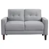 Coaster Fine Furniture 506782 Bowen - Upholstered Track Arm Tufted Loveseat - Gray
