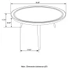 CoasterEssence 736108 Zoe - Round Mango Wood Coffee Table - Natural