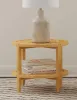 Coaster Fine Furniture 709697 Camillo - Round Solid Wood Side End Table - Maple