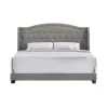 Intercon UB-BR-RHYKNG-SMK-C Intercon UB-BR-RHYKNG-SMK-C Rhyan - Upholstered King Bed - Smoke Finish