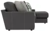 Jackson Furniture Industries 5045/63/76-28 Jackson Furniture Industries 5045/63/76-28 Minori - Italian Leather 2 Piece Sofa / Chaise With RSF Chaise - Steel